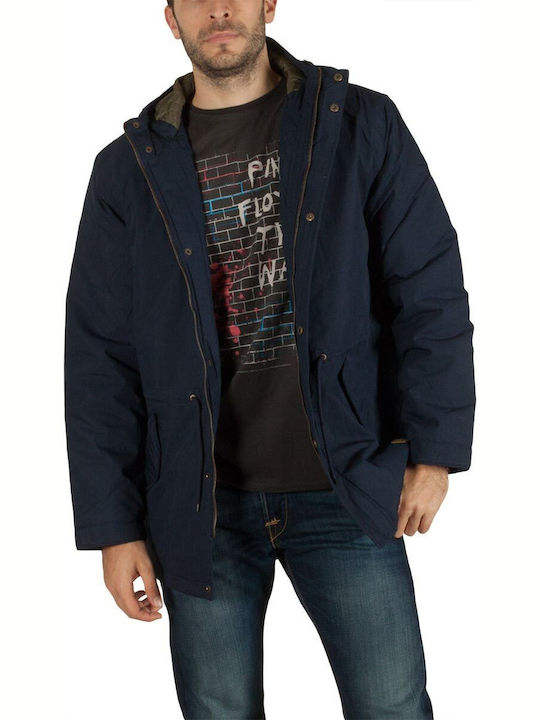 Tokyo Laundry Herren Winter Jacke Parka Navy