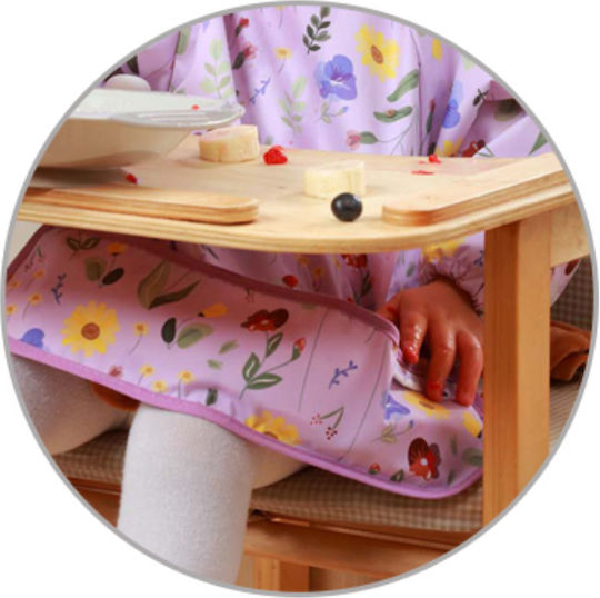 Babyono Garden Waterproof Fabric Coverall with Hoop & Loop Fastener Pocket & Sleeves Garden for 6 m+