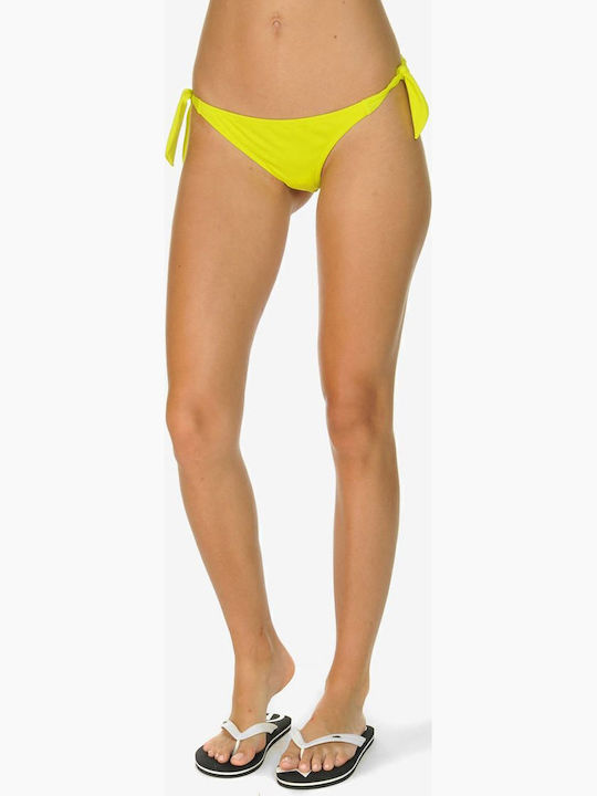 Bikini Slip with Laces Yellow