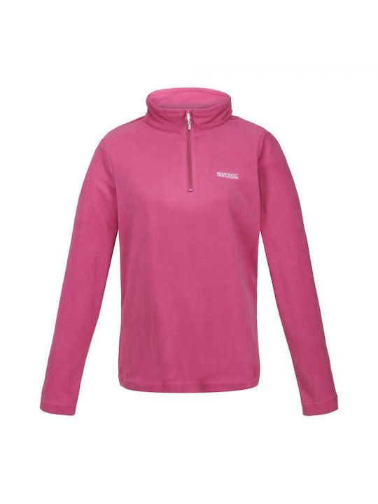 Regatta Women's Athletic Fleece Blouse Long Sleeve with Zipper Fuchsia