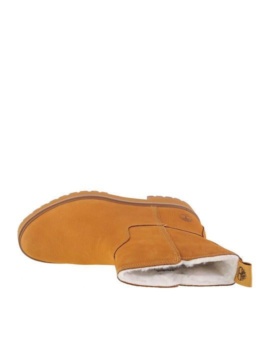 Carnaby Cool Ghete Dama de Piele Galbene
