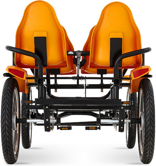 Berg Kids Foot-to-Floor Car Two Seater with Pedal Inspired Orange
