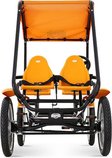 Berg Kids Foot-to-Floor Car Two Seater with Pedal Inspired Orange