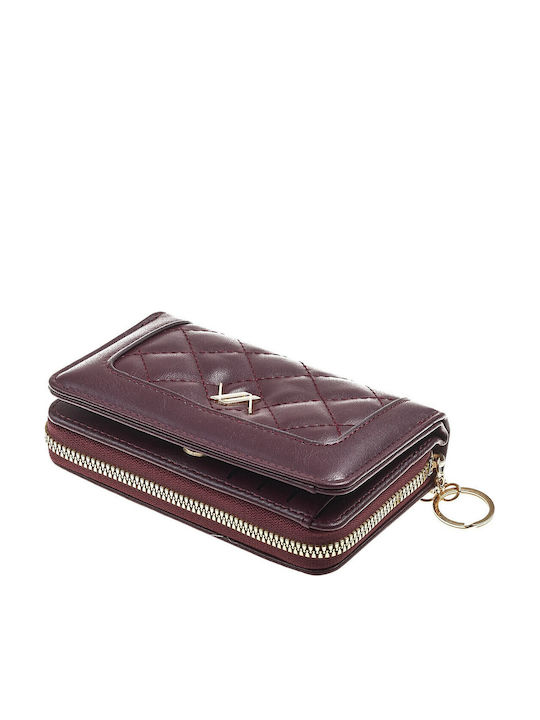 Small Women's Wallet Cards Burgundy