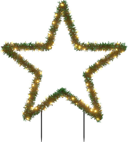 vidaXL Weihnachtlicher Dekorativer Anhänger Stern Beleuchtet Kunststoff 85x90cm 1Stück