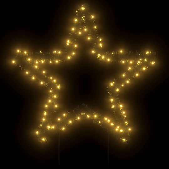 vidaXL Weihnachtlicher Dekorativer Anhänger Stern Beleuchtet Kunststoff 85x90cm 1Stück