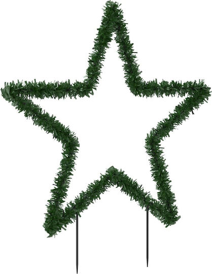 vidaXL Weihnachtlicher Dekorativer Anhänger Stern Beleuchtet Kunststoff 85x90cm 1Stück