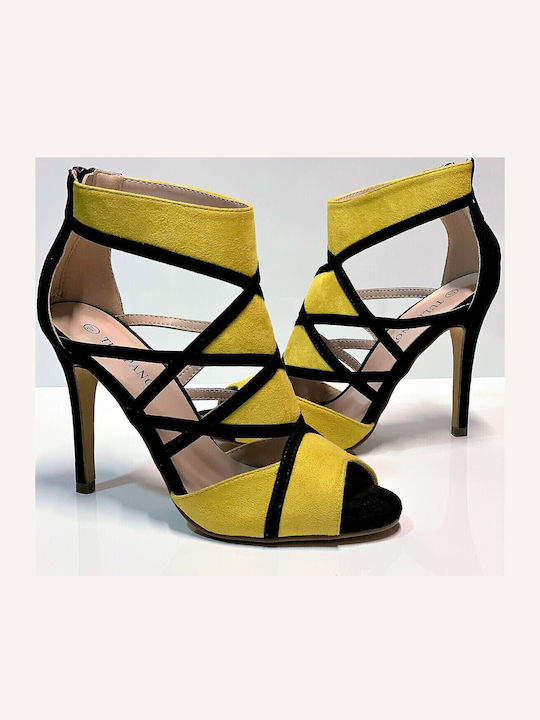Suede Sandals Yellow
