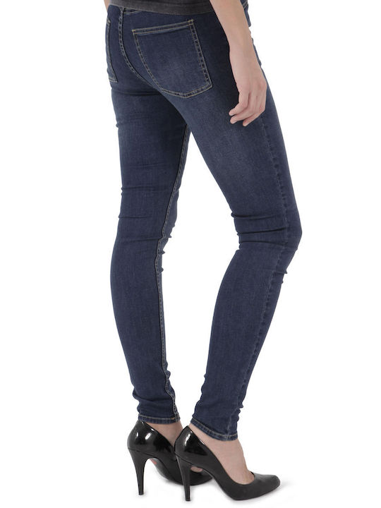 Cheap Monday Hoch tailliert Damenjeanshose in Enger Passform Dark Blue