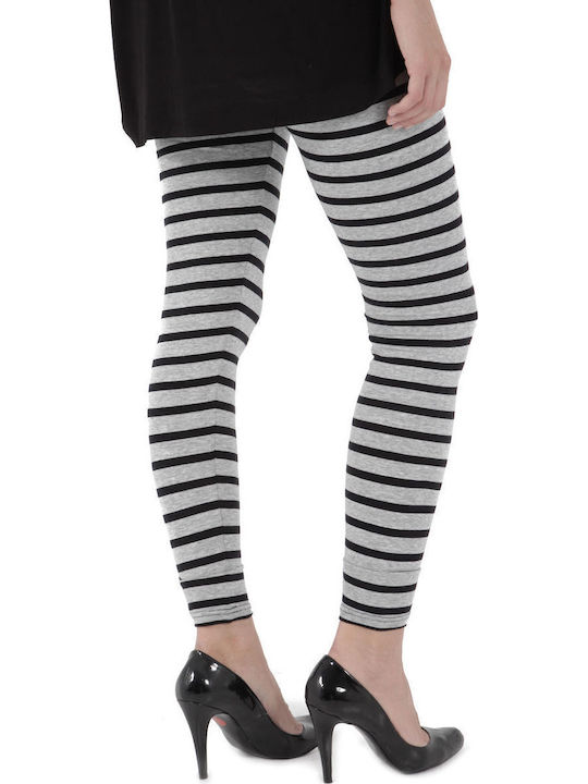 Frauen Lang Leggings Hochgeschnitten Gray