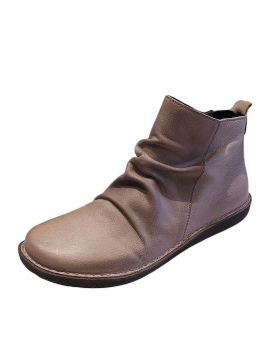 Chacal Leder Damen Knöchelstiefel Khaki