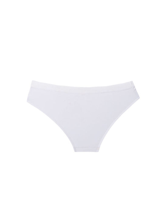 FMS Cotton High Waist Women's Slip 3Pack White