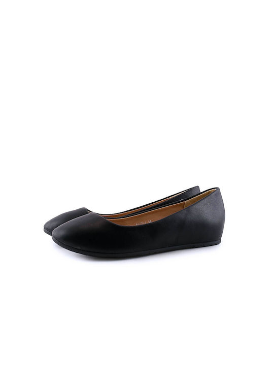 Love4shoes Damen Ballerinas in Schwarz Farbe