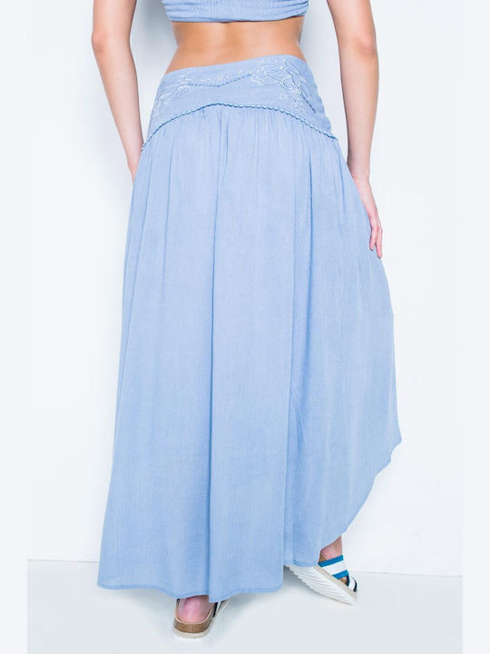 High-waisted Skirt Blue