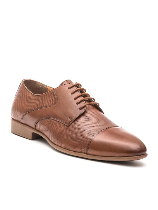 Philippe Lang Men's Leather Dress Shoes Tabac Brown