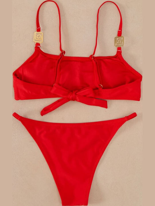 Gigi Set Bikini Τριγωνάκι Κόκκινο