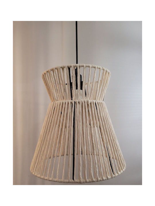 Tsakirelis Pendant Light Suspension for Socket E27 Beige