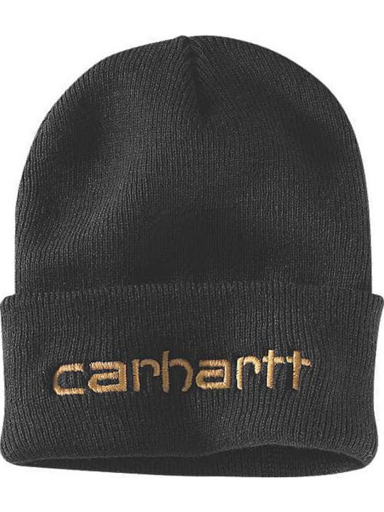 Beanie Unisex Beanie Knitted in Black color
