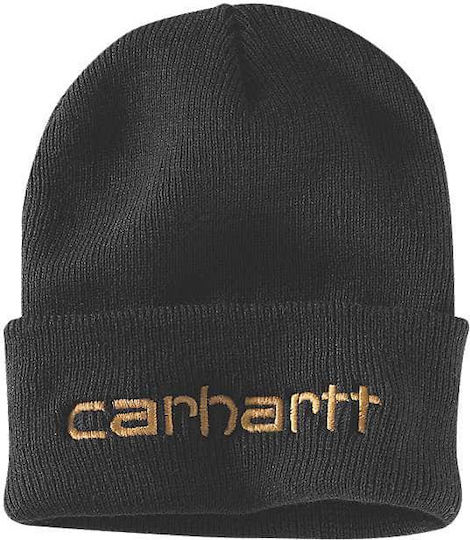 Beanie Unisex Beanie Gestrickt in Schwarz Farbe