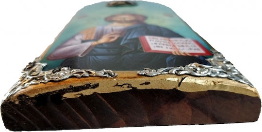 IconsGR Image Jesus Christ Wooden