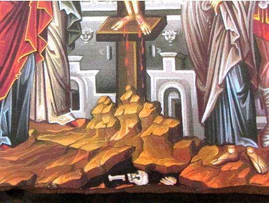 IconsGR Εικόνα Разпятието Дърво 52x28см.