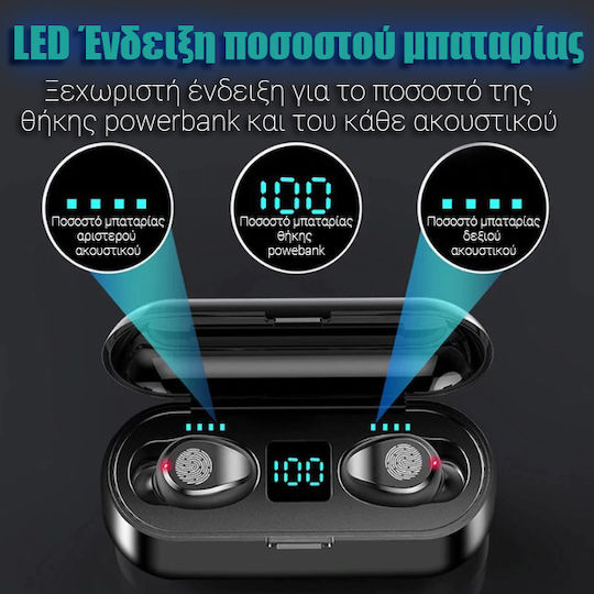 Clever Earbud Bluetooth Handsfree Căști cu Carcasă de Încărcare