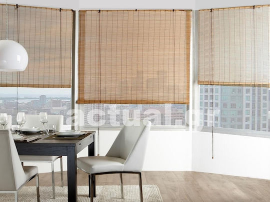 Shade Systems Shade Blind Bamboo in Beige Color L100xH200cm