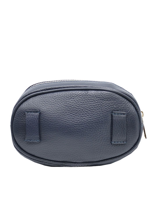 Leather Waist Bag Blue