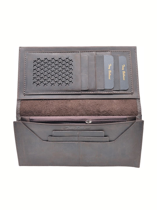Leather Women's Wallet Classic Brown