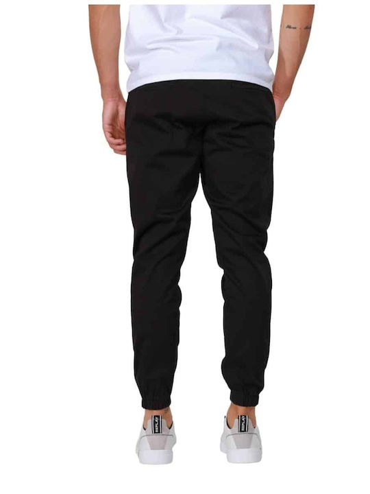 Cover Jeans Men's Trousers Elastic in Loose Fit Black