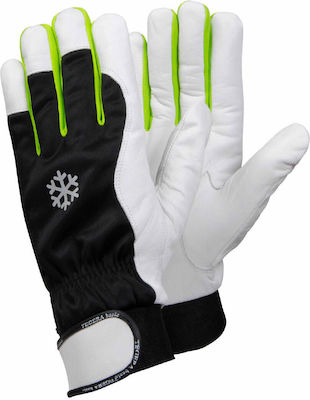 Ejendals Gloves for Work Cold-Resistant Black Leather