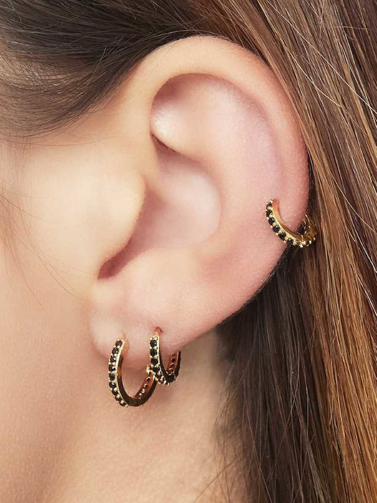 Georgiadis Accessories Σκουλαρίκια με Πέτρες Πράσινα