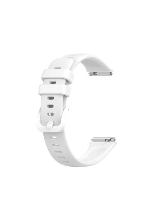 Huawei Λουράκι Σιλικόνης Λευκό (Huawei Band 7)