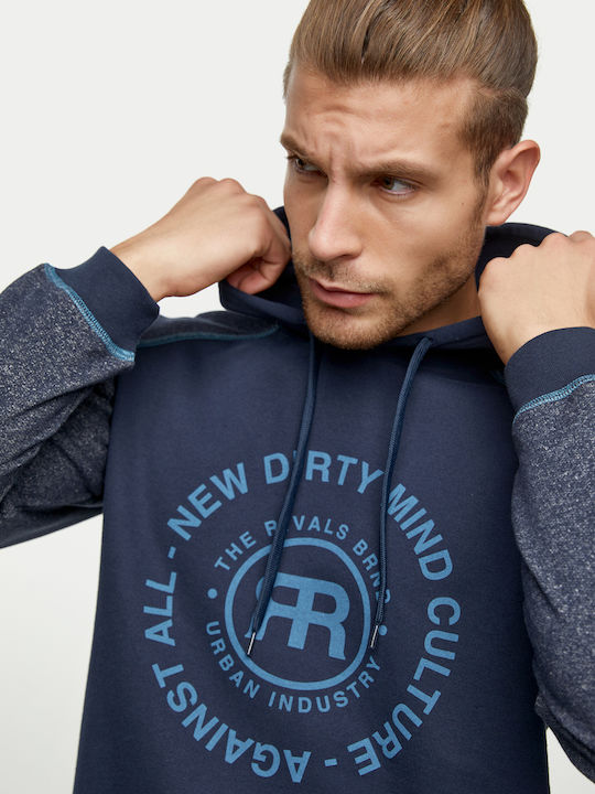 Rivals Herren Sweatshirt mit Kapuze Blue Navy