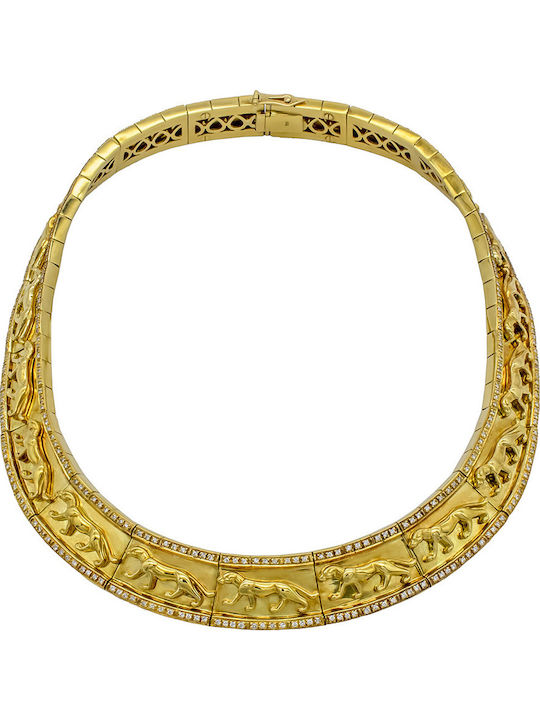 Savvas Design Set with Necklace , Earrings & Ring from Gold 18K