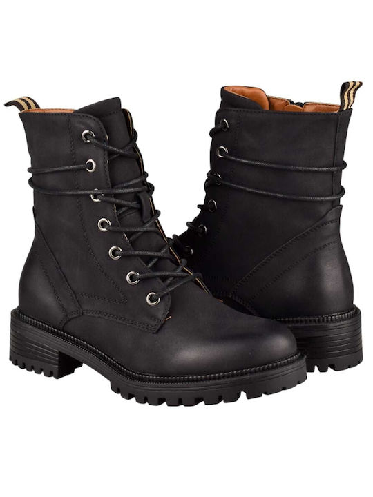 Yfantidis Women's Combat Boots Black