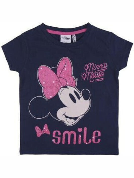 Παιδικό Σετ με Σορτς Καλοκαιρινό 2τμχ Μπλέ Minnie
