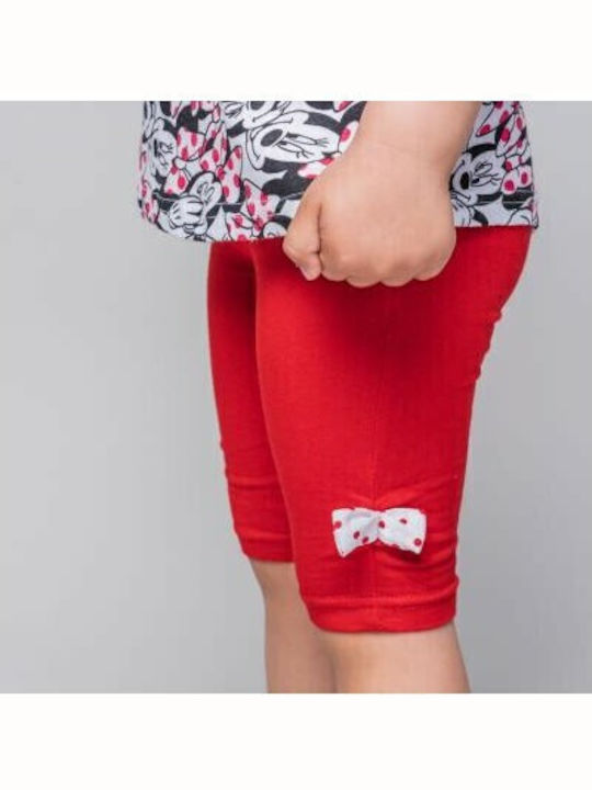 Kinderbekleidungsset mit Sommer-Shorts 2 Stück Rot Minnie