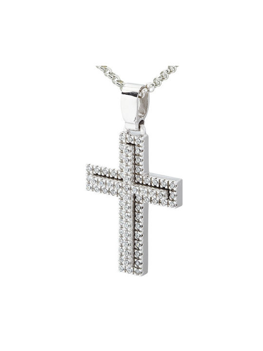 Xrisokosmima Women's White Gold Cross 14K