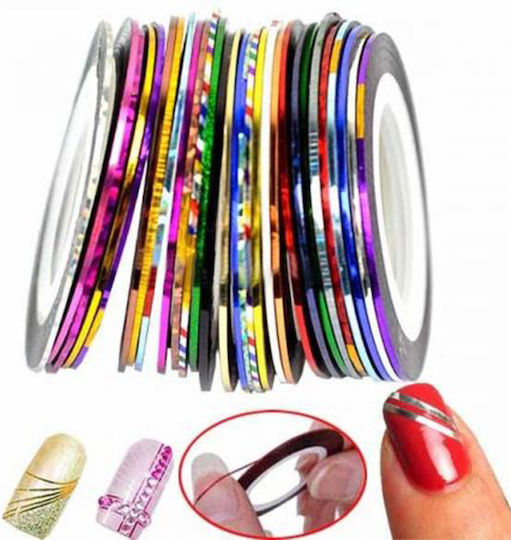 Set of 12 Stickers Nail Art Tape