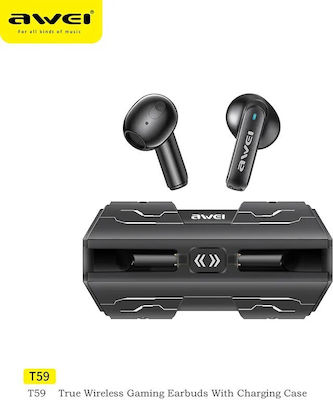 Awei T59 In-ear Bluetooth Handsfree Earphones with Charging Case Blacα