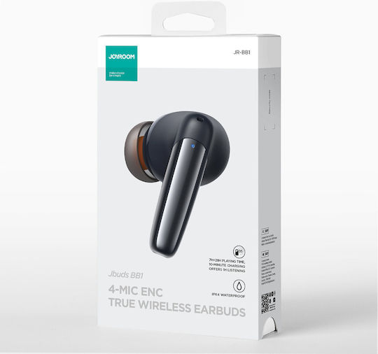 Joyroom JR-BB1 In ear Bluetooth хендсфри Слушалки с Кутийка за Зареждане Черен