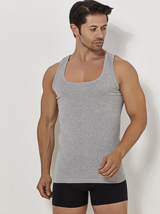 Herren Unterhemden ΓΚΡΙ 1Packung