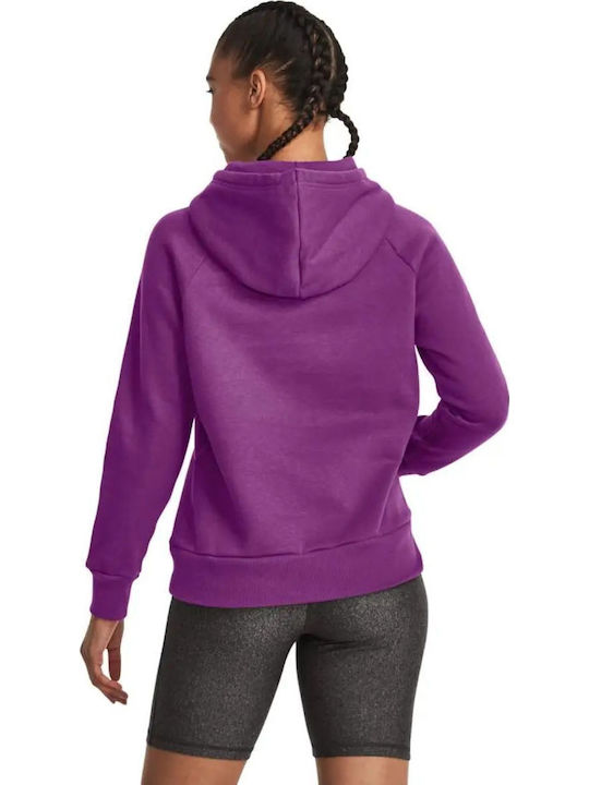 Rival Long Women's Sweatshirt Hooded Fuchsia