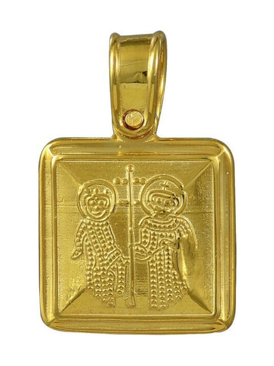 Anhänger Kinder Amulett Konstantinato aus Gold 14K 610Κ