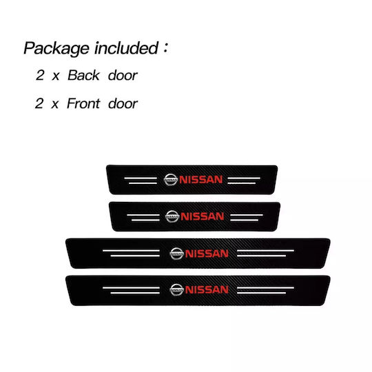 Car Interior Decorative Door Sills 4pcs