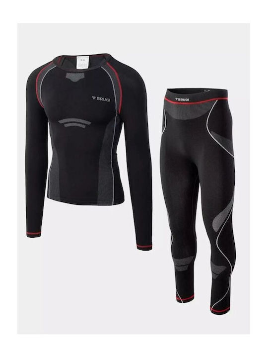 Brugi Herren Thermo Set Schwarz