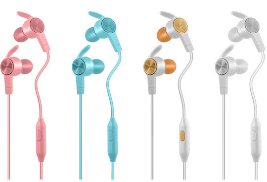 Yookie YK800 In-ear Handsfree με Βύσμα 3.5mm Λευκό / Πορτοκαλί