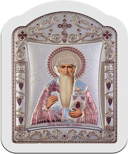Slevori Imaginea sfântul Spiridon Argint 20.6x26.4cm