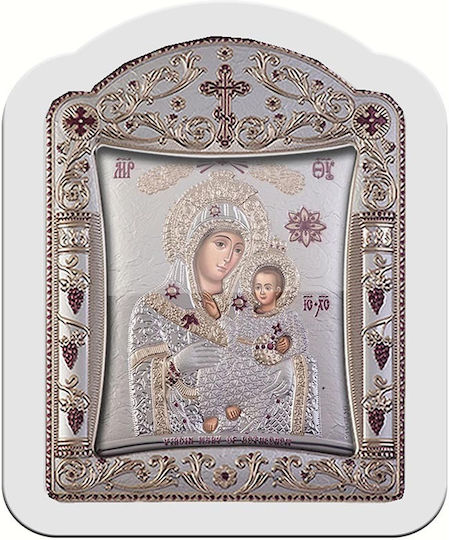 Slevori Икона Богородица с Младенеца Метална 14.3x18.2см